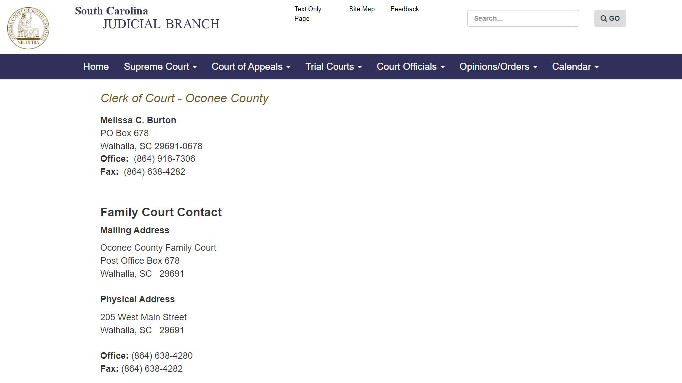 Oconee County Court Records